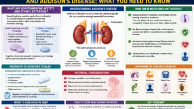 norethindrone acetate and ethinyl estradiol and addison's disease​