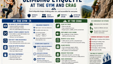 climbing etiquette at the gym and crag​