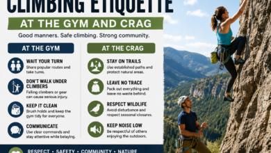 climbing etiquette at the gym and crag​