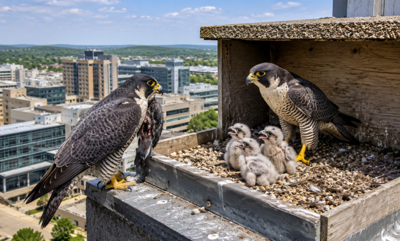 peregrine falcon live mayo clinic