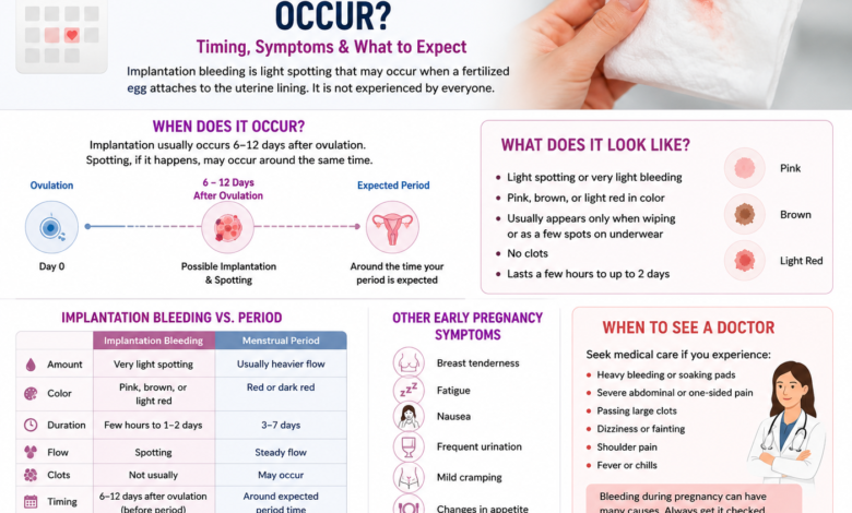 when does implantation bleeding occur